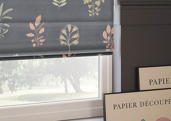 Botanical Velvet, Multi - Twist&Fit Roman Blind - Image 5